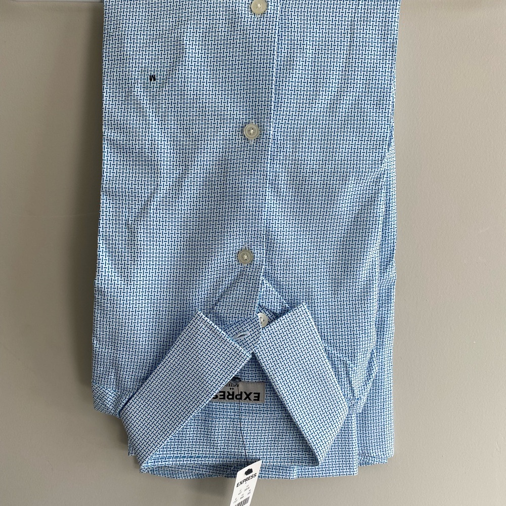 Express Men's Blue Shirt
